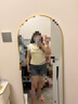 Halo Queen蕾絲蕩領(lǐng)打底衫女假兩件內(nèi)搭外穿純欲風(fēng)收腰修身顯瘦上衣H52T043 曬單實(shí)拍圖