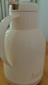JEKO&JEKO保溫壺家用大容量暖水壺熱水瓶宿舍玻璃內(nèi)膽數(shù)顯佩啰特1.7L奶油白 曬單實拍圖