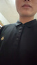 海瀾之家（HLA）polo衫男短袖上衣夏季商務(wù)休閑涼感透氣簡(jiǎn)約翻領(lǐng)體恤純色百搭半袖 親膚舒適透氣-黑色D6 XL (180) 建議76-82kg 曬單實(shí)拍圖