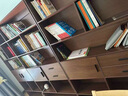 賽杉書(shū)架落地書(shū)柜置物架客廳靠墻家用展示實(shí)木色辦公室收納柜子儲(chǔ)物柜 【組合款】深胡桃色1.8米 曬單實(shí)拍圖