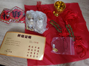 明恩銅麒麟擺件一對風(fēng)水財(cái)富麒麟踩八卦家居公母客廳黃銅麒麟開業(yè)禮品 財(cái)富麒麟一對：高約7cm 曬單實(shí)拍圖