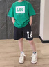 Lee童裝夏季兒童短褲2025新款男女中大童休閑運動褲學生防潑水五分褲 灰色 （100%棉） 140 cm 曬單實拍圖