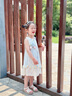 史努比女童連衣裙2025夏季新款洋氣兒童時髦童裝裙子女孩夏裝花朵公主裙 藍色 130 建議身高121-130cm 曬單實拍圖