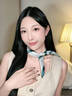 MITHAOL KUSC真絲小方巾100%桑蠶絲護頸絲巾生日禮物送丈母娘婆婆 出水芙蓉【心想事