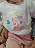 真維斯童裝兒童衛衣春秋款小女孩寬松打底衫2025新款女孩扎染衣服百搭 【扎染衛衣】粉紫（幻影飛兔） 110 曬單實(shí)拍圖