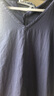 無(wú)印良品（MUJI）女式 棉 漢麻 無(wú)袖連衣裙女裝裙子夏季 連身裙長(zhǎng)裙 BCD91C5S 煙熏藍(lán)色 L （165/88A） 曬單實(shí)拍圖
