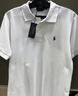 RRL美國拉夫勞倫純棉polo衫男士商務(wù)休閑短袖T恤翻領(lǐng)小馬標(biāo)刺繡男裝 Polo白色黑籃小標(biāo) L 建議145-165斤 曬單實拍圖