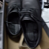 愛步（ECCO）德比鞋 增高牛皮商務(wù)正裝皮鞋男 適途系列512734 黑色40 曬單實(shí)拍圖