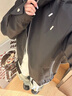QGF美式高街墊肩外套男女春秋夏季新款痞帥潮牌短款上衣服高級(jí)感夾克 黑色 XL [建議125-140斤] 曬單實(shí)拍圖