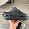 卡駱馳（crocs）經(jīng)典泡芙Clog男女一腳蹬懶人沙灘鞋 CR207521-100 37 曬單實拍圖