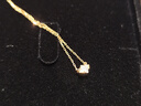 慕璨（OWN SHINE）【官方正品】小方糖情書18k金真鉆培育鉆石項(xiàng)鏈 送女友生日禮物 18k金黃色 【18分鉆石】【FG-DE/VS】 曬單實(shí)拍圖