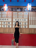 貞喜氣法式純欲風(fēng)吊帶掛脖法式連衣裙女夏裝新款露背修身顯瘦氣質(zhì)包臀裙 黑色 M 有彈力 曬單實(shí)拍圖
