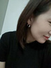 老鳳祥光面素圈耳環(huán)感耳飾純銀耳釘新款女生日520送女朋友禮物 光面素圈耳環(huán)【品牌禮盒】 曬單實拍圖
