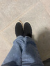 Jeep吉普老北京布鞋男鞋軟底一腳蹬懶人鞋百搭套腳休閑鞋輕便樂福鞋 黑色 41 曬單實(shí)拍圖