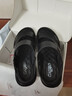 卡帝樂(lè )鱷魚(yú)男士涼鞋真皮開(kāi)車(chē)防滑沙灘鞋夏季透氣軟底休閑潮流外穿兩用涼拖鞋 黑色 40 曬單實(shí)拍圖