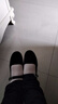 于系酒店工作鞋女黑色老北京布鞋軟底媽媽鞋廣場(chǎng)舞蹈鞋女士布鞋防滑鞋 3厘米格子牛筋底 37 曬單實(shí)拍圖