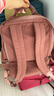 Landcase雙肩包女復古背包輕便大容量書(shū)包短途旅游旅行包電腦包男2050粉色 曬單實(shí)拍圖