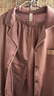 軒靚睡衣女士春秋款仿真絲綢夏季長(cháng)袖冰絲家居服套裝  61952霧紫 XL 曬單實(shí)拍圖