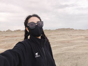 FitonTon褲子女秋冬降落傘工裝褲高腰闊腿褲顯瘦直筒抽繩休閑運動(dòng)褲女M 曬單實(shí)拍圖