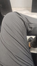 真維斯（JEANSWEST）休閑褲男夏季薄款西褲男士長褲冰絲褲涼感男生寬松直筒運動九分褲 曬單實拍圖
