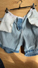 HOLLISTER25夏季新款baggy風辣妹Y2K翻腰牛仔短褲女裝KI349-5169 中間色水洗 （腰頭花紋深淺隨機發(fā)貨） 26 160/66A 2標準版 曬單實拍圖