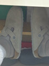 BIRKENSTOCK勃肯德國進(jìn)口女款牛皮絨面革時(shí)尚灰色Boston包頭拖鞋 石灰色窄版1027751 36 曬單實(shí)拍圖