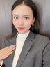 QPQK冰藍(lán)翡翠耳釘耳環(huán)2025新款爆款高級感耳飾女士中式耳墜送媽媽禮物 金色青玉耳環(huán)10MM 曬單實(shí)拍圖
