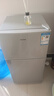 長城（GREAT WALL FRIDGE）家用迷你小冰箱小型冷凍冷藏保鮮宿舍出租房辦公室節(jié)能省電雙開門電冰箱 銀色108L【一級能效 全國聯?！?曬單實拍圖
