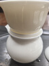 蘇氏陶瓷（SUSHI CERAMICS） 中國白瓷茶具套裝羊脂玉三才蓋碗功夫茶具禮盒套裝（亮白）J0022 曬單實拍圖