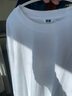優(yōu)衣庫男裝女裝大師T AIRism棉混紡圓領(lǐng)T恤長(cháng)袖25秋冬新款479781 00 白色 XL 曬單實(shí)拍圖
