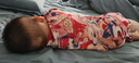 長命富貴嬰兒衣服新生百天百歲百日宴服抓周周歲禮服男寶寶女孩紅色連體衣 夏季薄款+龍角帽 73cm/6-9個(gè)月 曬單實(shí)拍圖