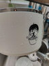 食品級泡面碗宿舍學(xué)生帶蓋不銹鋼泡方便面可瀝水湯盆食堂打飯專用 17cm【奶白色】帶蓋泡面碗+餐具 曬單實拍圖