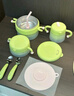 babycare寶寶輔食碗勺子不銹鋼兒童餐具圍兜口水巾保溫飯盒新生兒禮盒 曬單實(shí)拍圖