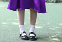 迪士尼童鞋女童春秋學生百搭皮鞋女孩校園黑皮鞋演出DST1107 黑色 33 曬單實拍圖