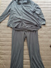 松山棉店【商場(chǎng)同款】睡衣女情侶家居服男士睡衣棉加莫代爾開(kāi)衫套裝 女士-松枝刺繡-暮山紫 XL （女士170，男士180） 曬單實(shí)拍圖