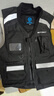 MOTOBOY摩托車騎行反光馬甲防摔夏季背心夜間安全服機車摩旅護甲衣騎行服 黑色反光馬甲（可拆卸護胸護背） XL 曬單實拍圖