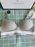 Calvin Klein內(nèi)衣【七夕禮盒摩登引力帶】女ck無鋼圈聚攏深V厚墊文胸QF7623AD P7A-椰青灰 75B 34B 曬單實(shí)拍圖