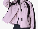 駱駝（CAMEL）女裝三防沖鋒衣女三合一抓絨內(nèi)膽拼色短款外套登山服 A23CA46167 曬單實(shí)拍圖