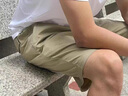 【奧特萊斯撤柜】刺繡  男士短褲潮流休閑純棉工裝五分褲直筒運動 深藍色 2XL 曬單實拍圖