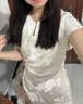 JK&JSJKJS【碧聆風(fēng)】人絲提花 國(guó)風(fēng)旗袍女新中式長(zhǎng)裙氣質(zhì)高級(jí)感連衣裙 珠光白 S 曬單實(shí)拍圖