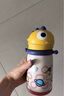 babycare兒童保溫杯嬰兒寶寶學飲吸管水杯水壺不銹鋼保溫杯上學450ml 曬單實拍圖