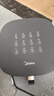 美的（Midea）透明可視空氣炸鍋 家用不用翻面易用旋鈕 蒸汽嫩烤不干柴 實用大容量5.3L 金屬腔體無異味KZE538J5 曬單實拍圖
