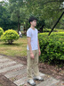 馬克華菲休閑褲男士夏季冰絲涼感薄款2025新款寬松直筒褲九分闊腿長褲子男 曬單實拍圖
