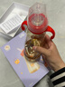 M&M吸管杯兒童喝奶杯防漏吸管奶瓶1-3歲-6歲進(jìn)口PPSU耐摔學(xué)飲奶瓶 萌虎款 330ml +咬吸重力球*2 曬單實(shí)拍圖