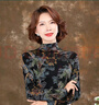 齊黛（QUEDIT）超細(xì)100純羊毛打底衫女澳毛內(nèi)搭秋冬貴夫人洋氣針織衫長袖毛衣薄 黑底祥云 3XL /130-140斤 曬單實拍圖