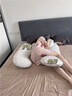 南極人（Nanjiren）孕婦抱枕睡覺(jué)孕婦枕頭靠枕抱枕長(cháng)條女生睡覺(jué)專(zhuān)用夾腿側睡靠墊腰靠 H型U型兩用款-益生菌【75*100cm/只】 曬單實(shí)拍圖