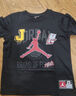 JordanNIKE耐克童裝男女童短袖T恤JORDAN夏季兒童上衣 正黑色 160(XL)  曬單實拍圖