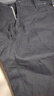 皮爾卡丹（pierre cardin）夏季彈力男士休閑短褲潮純棉復(fù)古修身工裝五分褲百搭外穿5分中褲 深灰色(灰藍(lán)) 32 曬單實(shí)拍圖