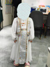 G.DUCKKIDS小黃鴨女童連衣裙秋裝2025洋氣兒童裙子女寶寶衣服民族風女孩漢服 白色 120 尺碼5~6歲【110-120cm】 曬單實拍圖