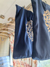 居八佰 新中式刺繡抱枕靠墊客廳沙發(fā)靠枕床頭靠背汽車(chē)辦公室腰枕套 靛藍(圓圈花刺繡) 50*50cm抱枕套+枕芯 曬單實(shí)拍圖